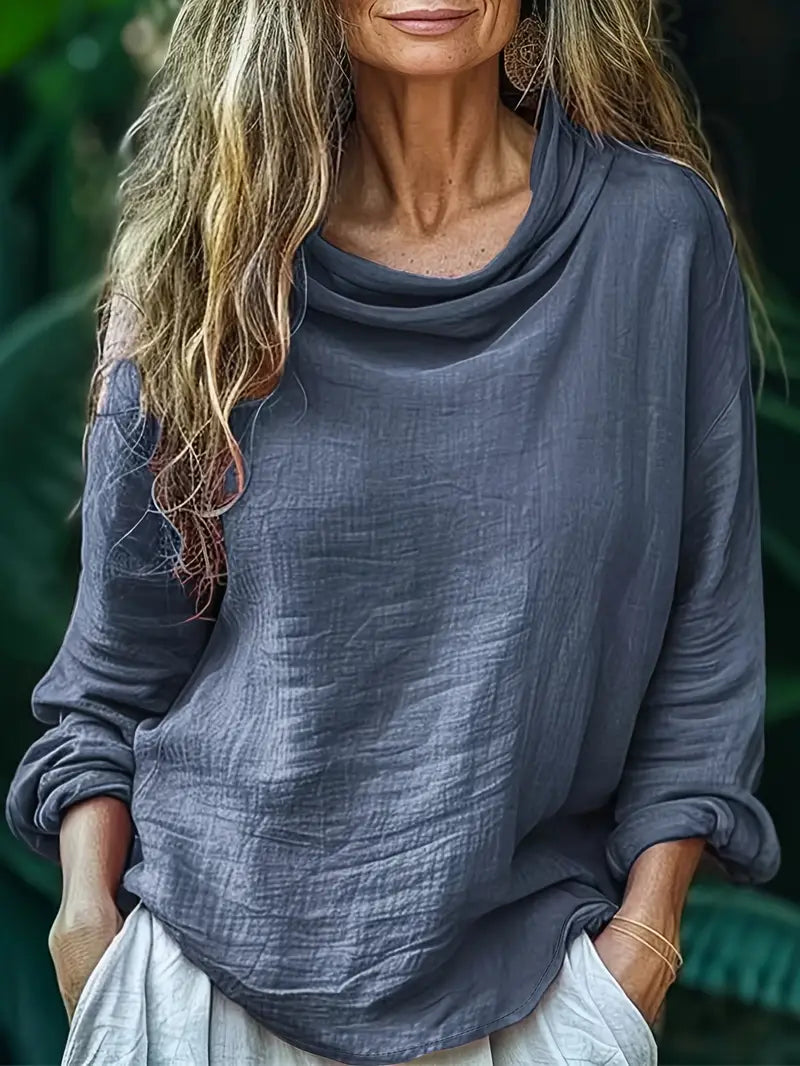 Hellen - Elegante Blusa De Manga Larga