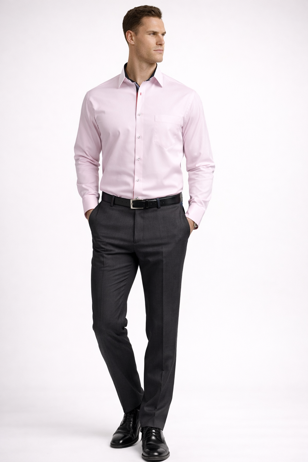 Albert: Camisa Clásica De Algodón Con Mangas Largas