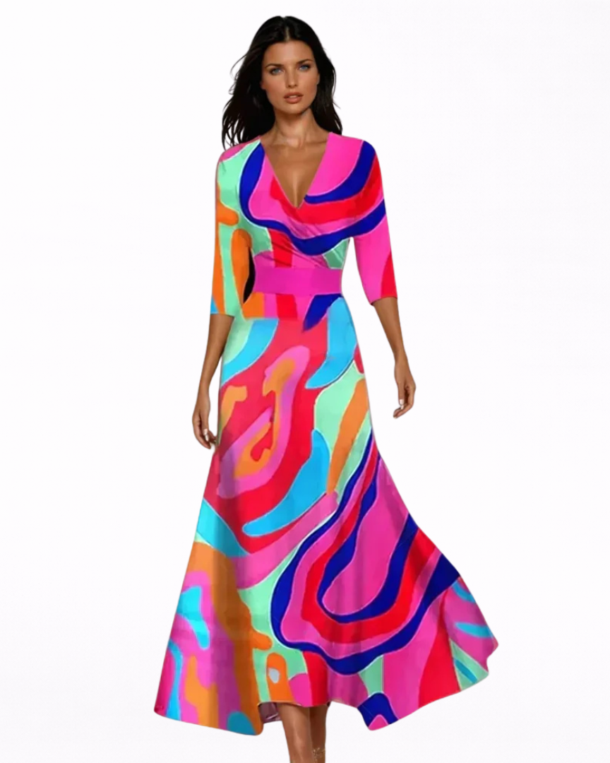Catalina™ | Vestido largo floral elegante