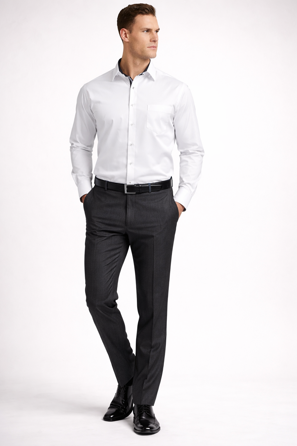 Albert: Camisa Clásica De Algodón Con Mangas Largas