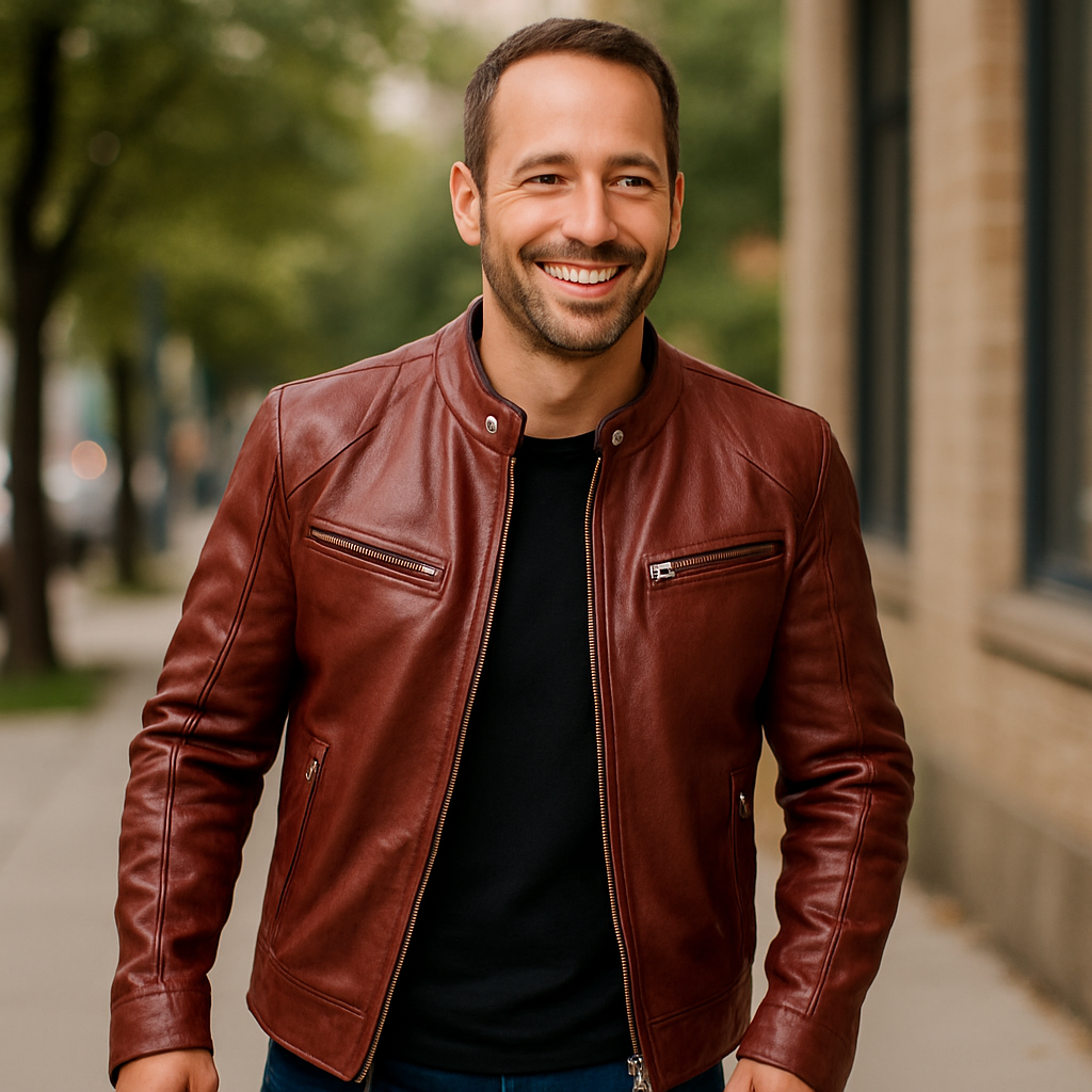 Álvarez | Chaqueta de Cuero Premium