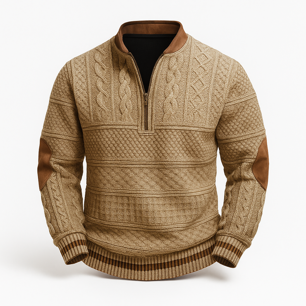 Miguel | Jersey de punto con detalle de cremallera.