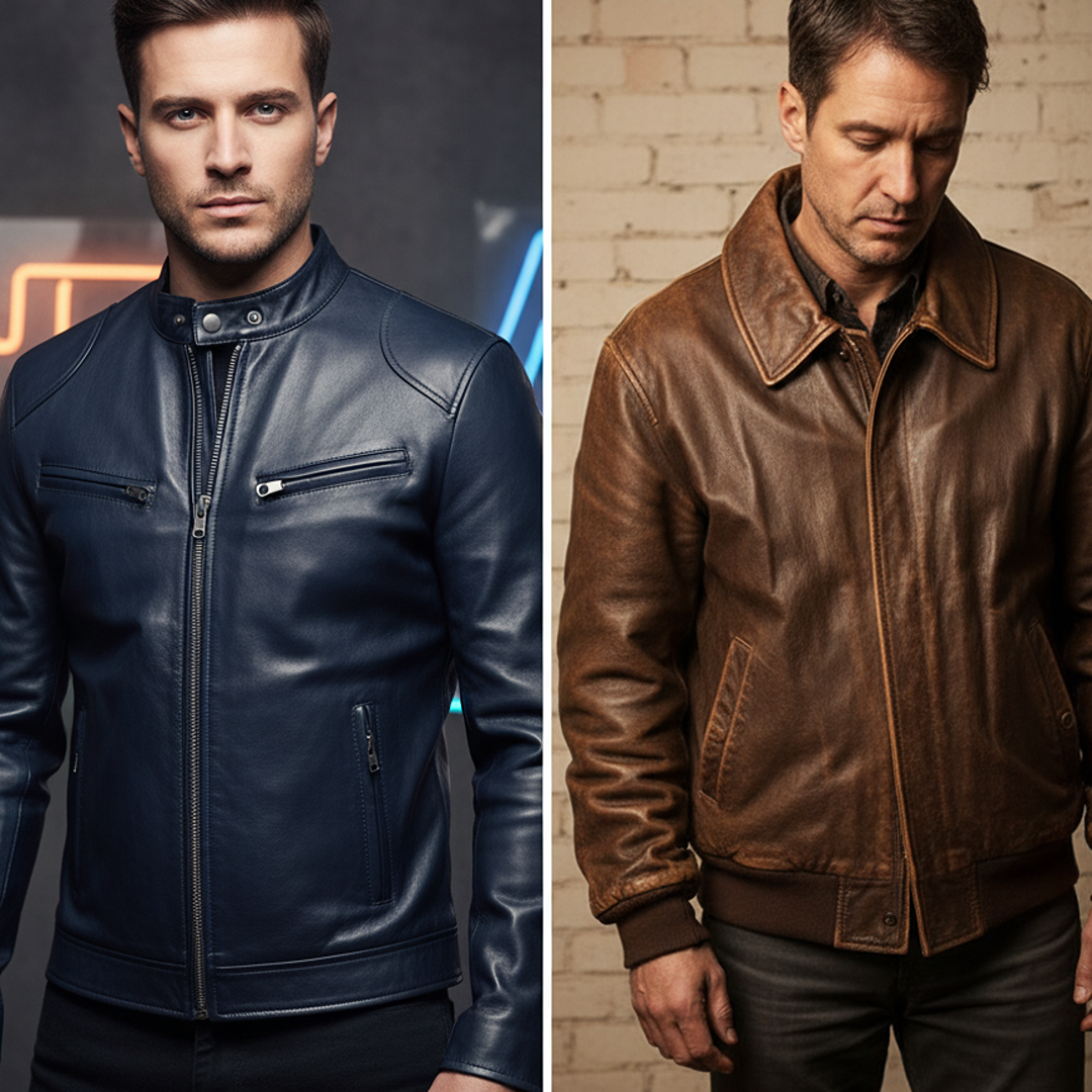 Álvarez | Chaqueta de Cuero Premium