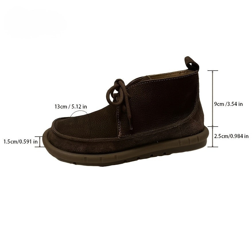 Lirinda - Botas Tobillo De Cuero Con Cordones