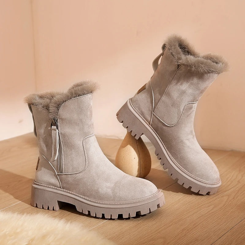 Emila | Elegancia cálida con las botas de invierno Floor