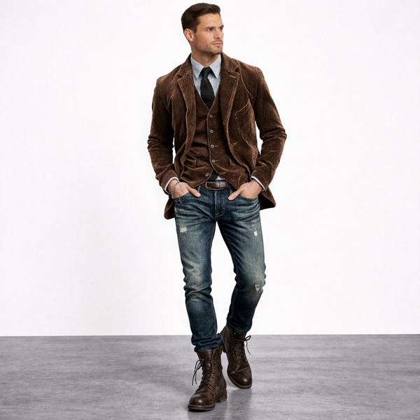 ADOLFO™| CHAQUETA Y CHALECO VINTAGE