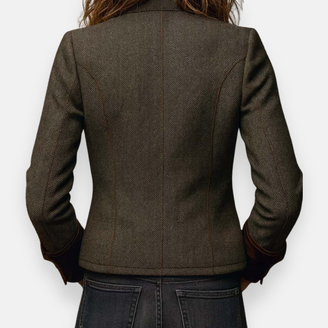 Ana Jacket | Elegante Con Detalles De Terciopelo