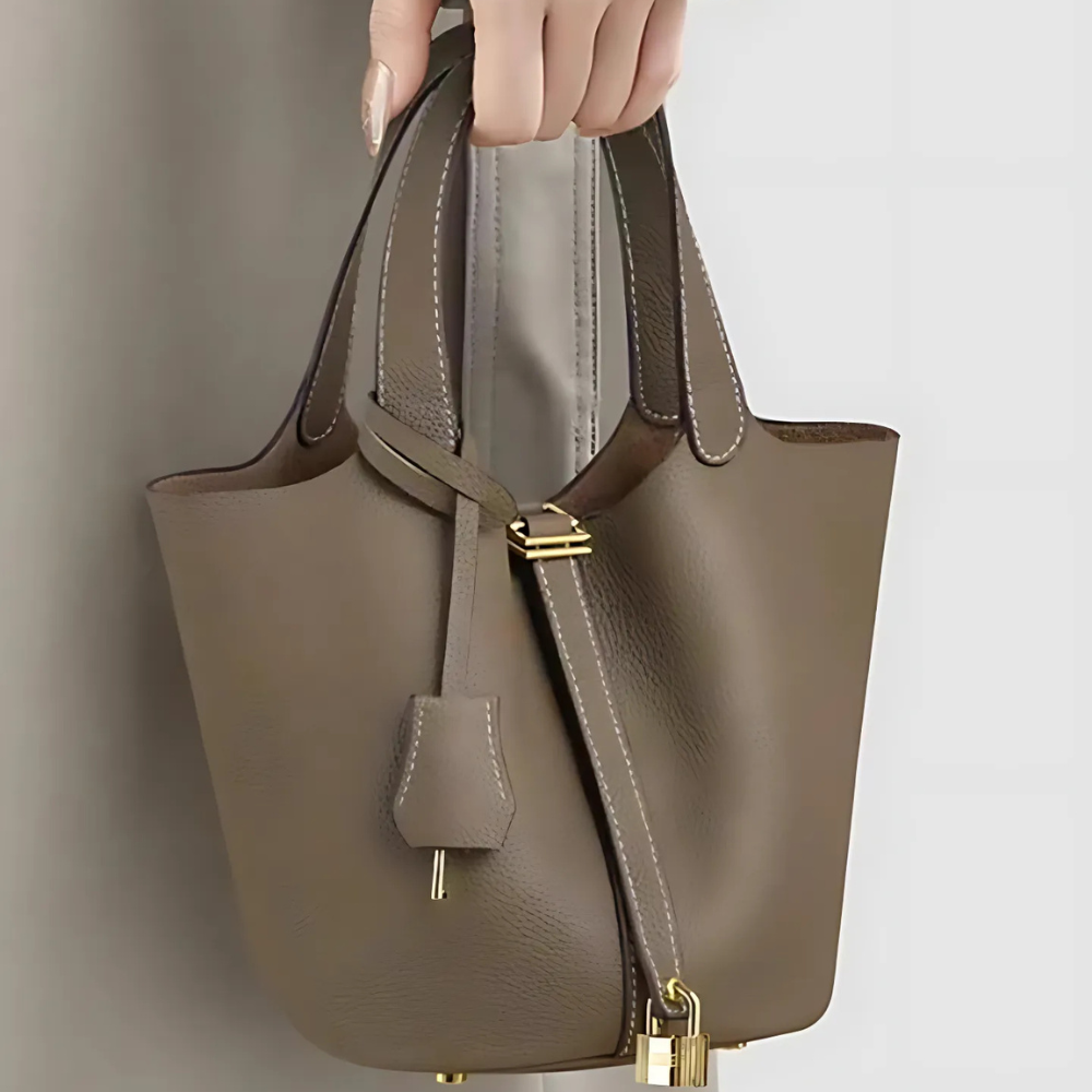 BellaTrend™ | Cuero tipo cubeta Bolso de mano
