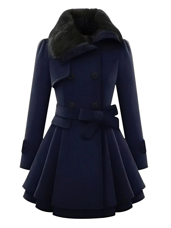 Naia | Abrigo De Invierno A Medida Con Cuello De Piel