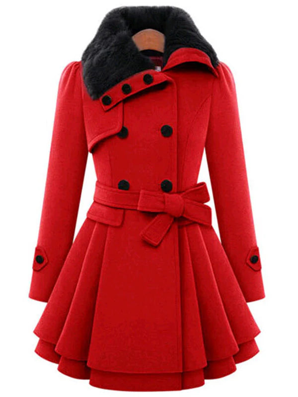 Naia | Abrigo De Invierno A Medida Con Cuello De Piel