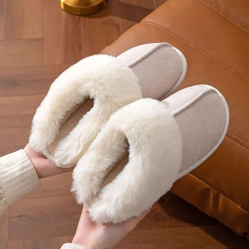 Chioma - Zapatillas Antideslizantes De Pelo Para El Invierno