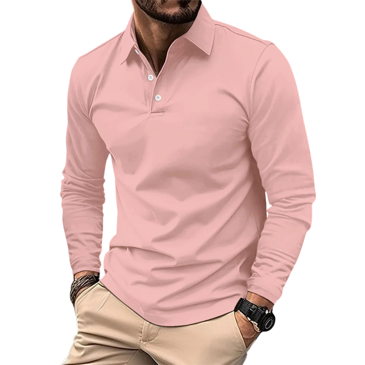 Enne | Polo De Manga Larga De Lujo Para Hombre