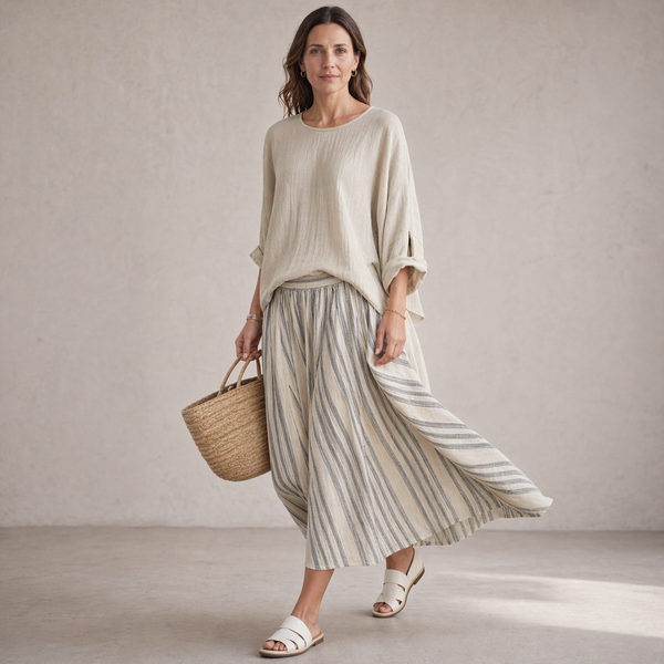 AURA | Set rayas midi