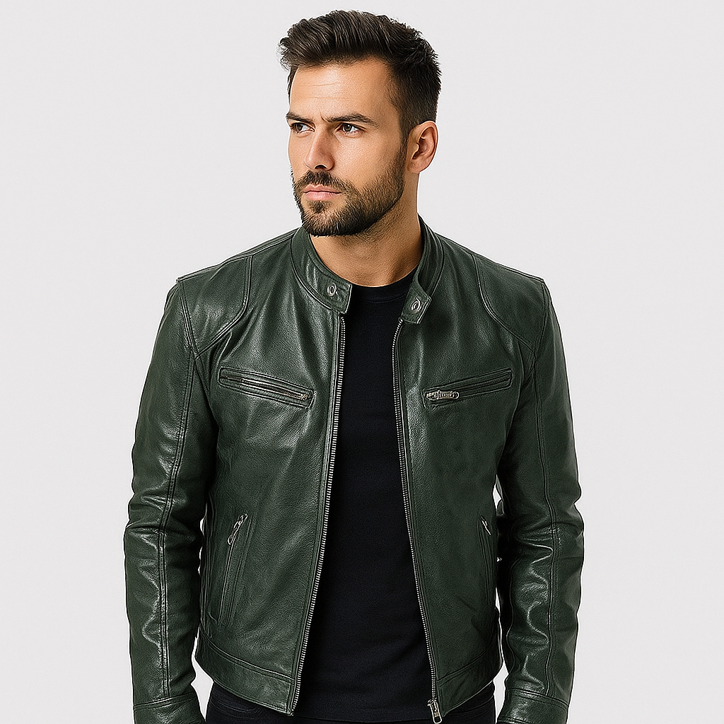 Álvarez | Chaqueta de Cuero Premium