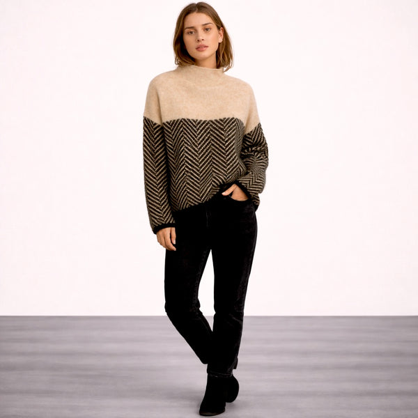 Elodie | Jersey de cuello alto de algodón