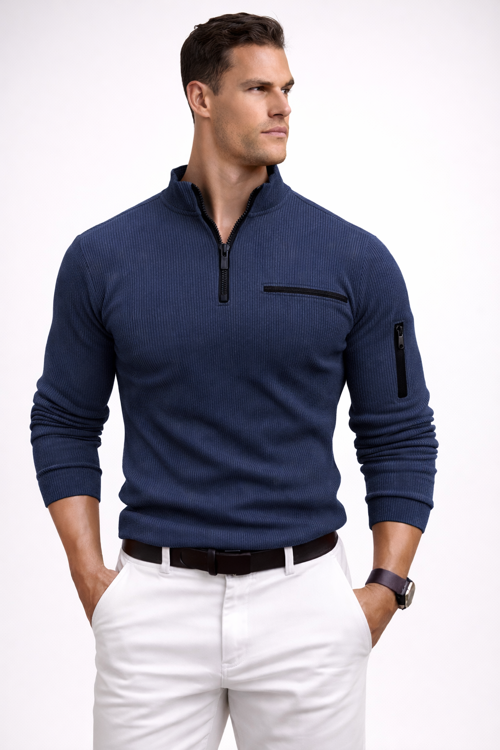 Gusteous | Camisa de manga larga con cremallera