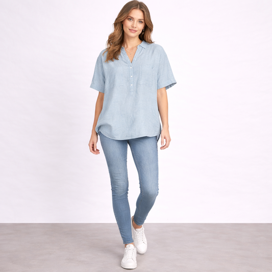 Nuriza | Blusa Con Cuello En V