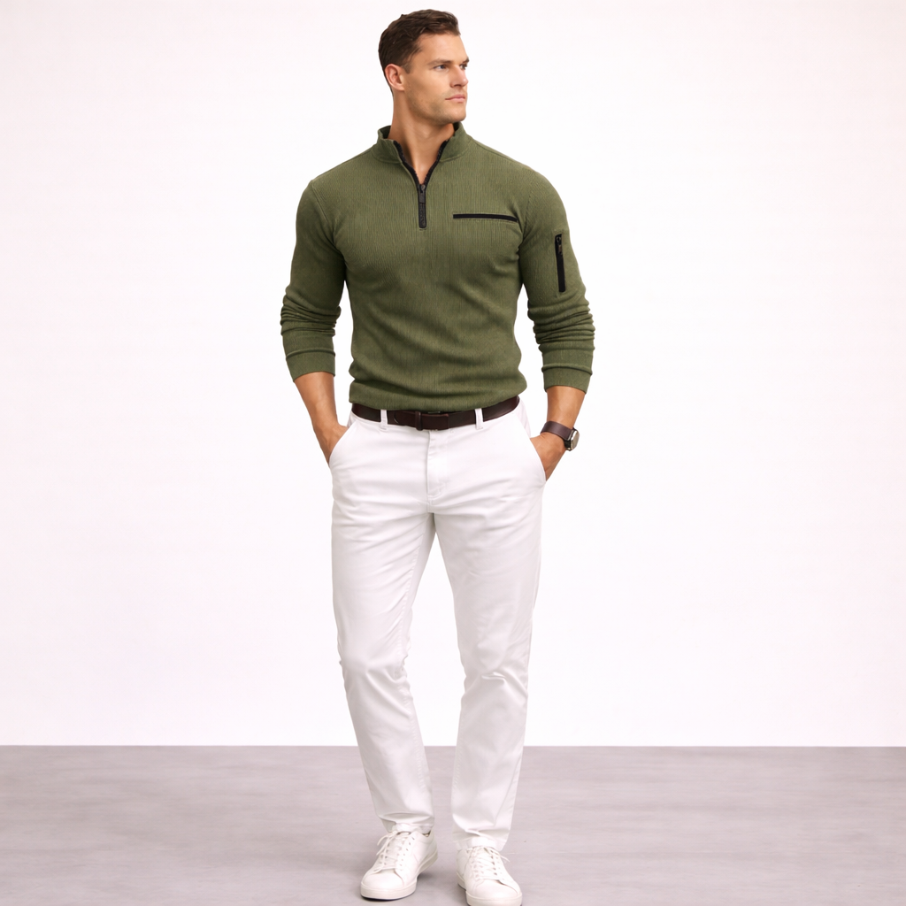 Gusteous | Camisa de manga larga con cremallera