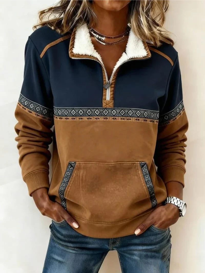 Dagmar – Suéter Cómodo Con Cremallera