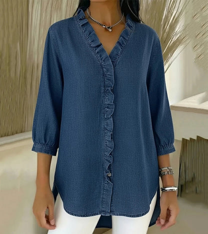 Julia™ | Blusa Denim Ligera