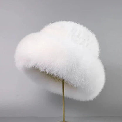 Nivara - Elegante Sombrero Fabricado Con Piel De Visón Natural