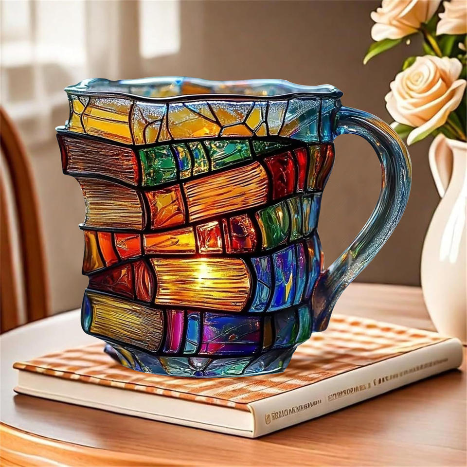 MugArt - Taza con Libro Pintado