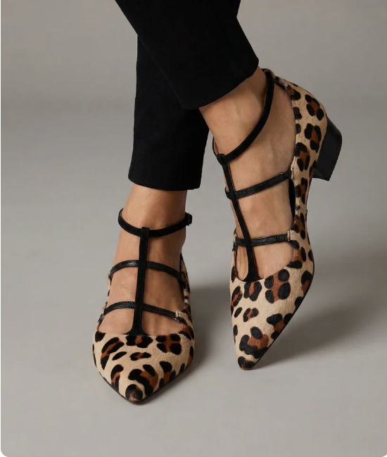 Beatriz | Tacones con estampado de leopardo