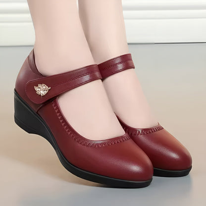 Brenka - Elegantes Zapatos De Cuero Con Correa