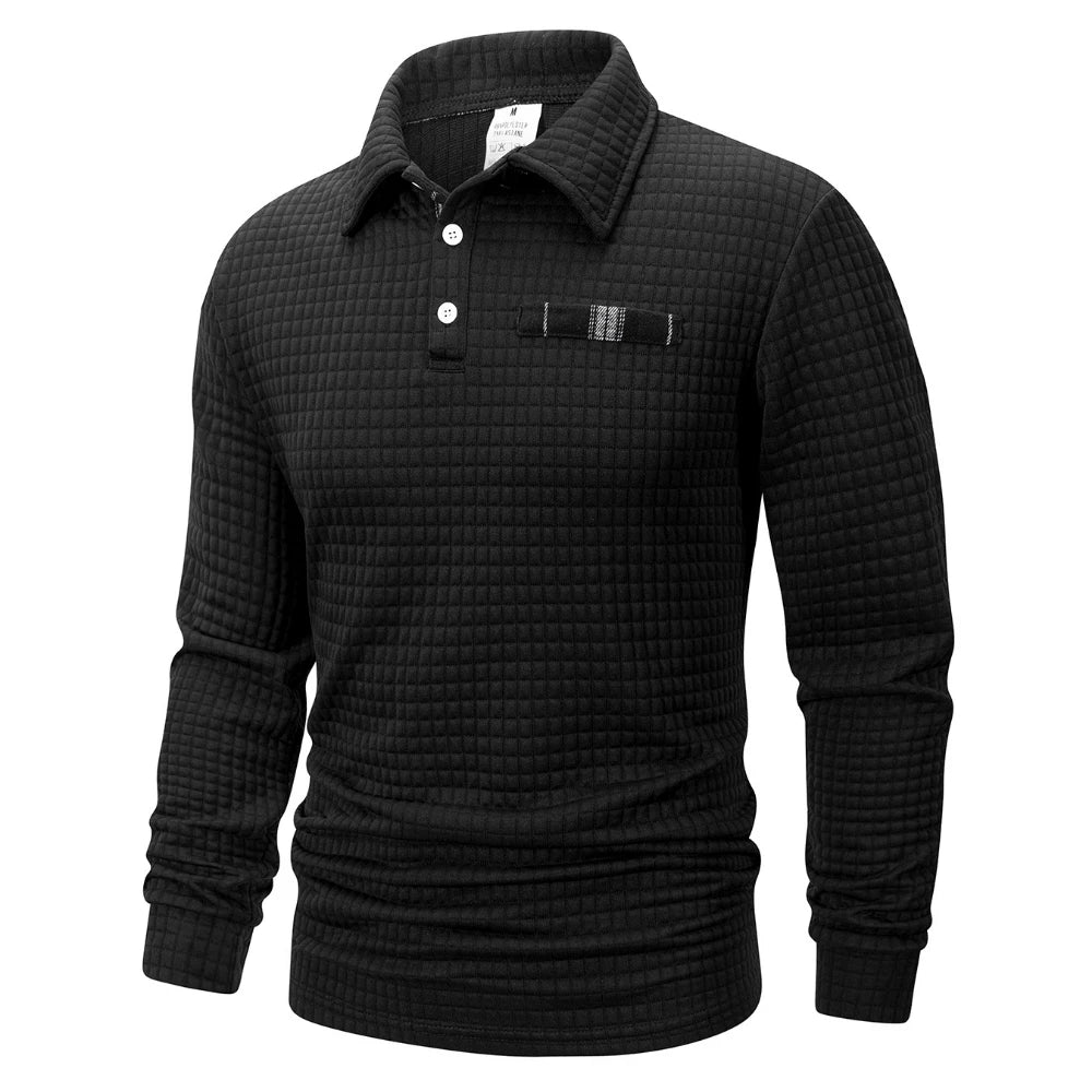 Abini | Polo De Jacquard Texturizado Para Hombre