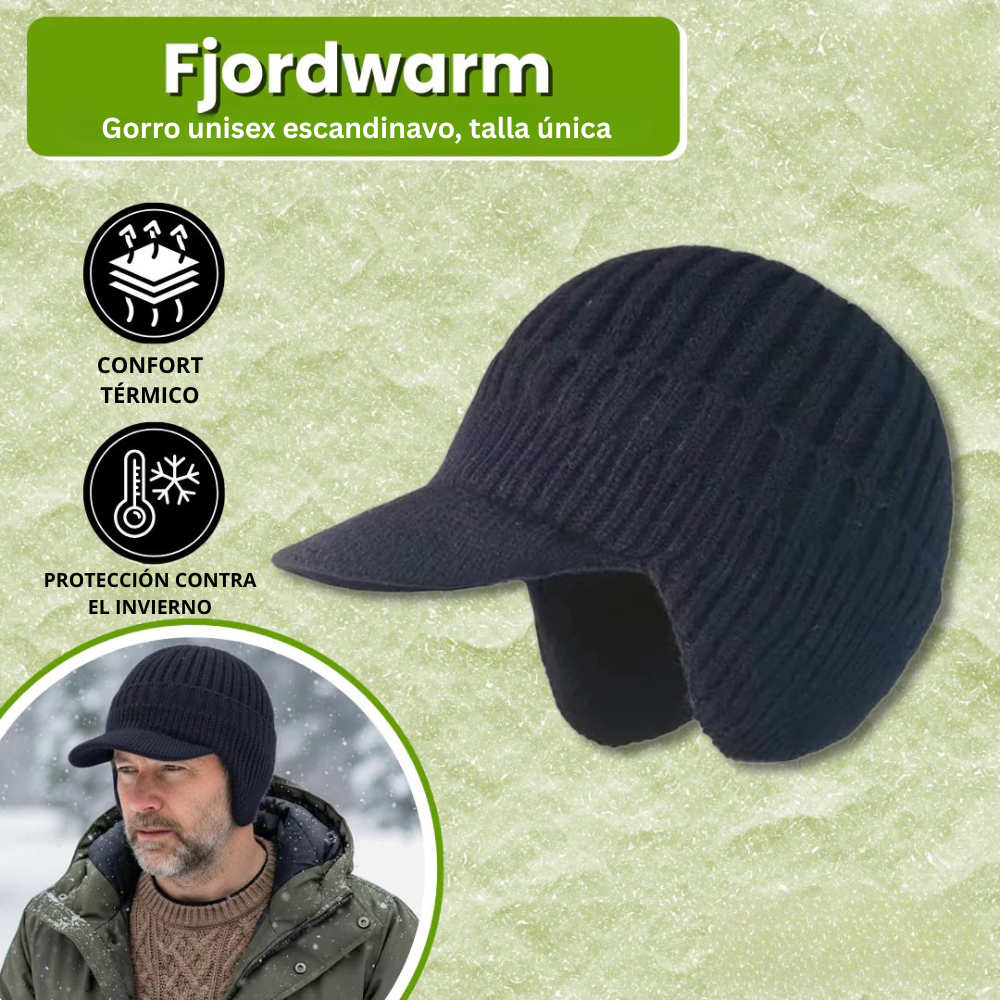 Fjordwarm – Gorro De Invierno Escandinavo Con Orejeras (Unisex, Talla Única)