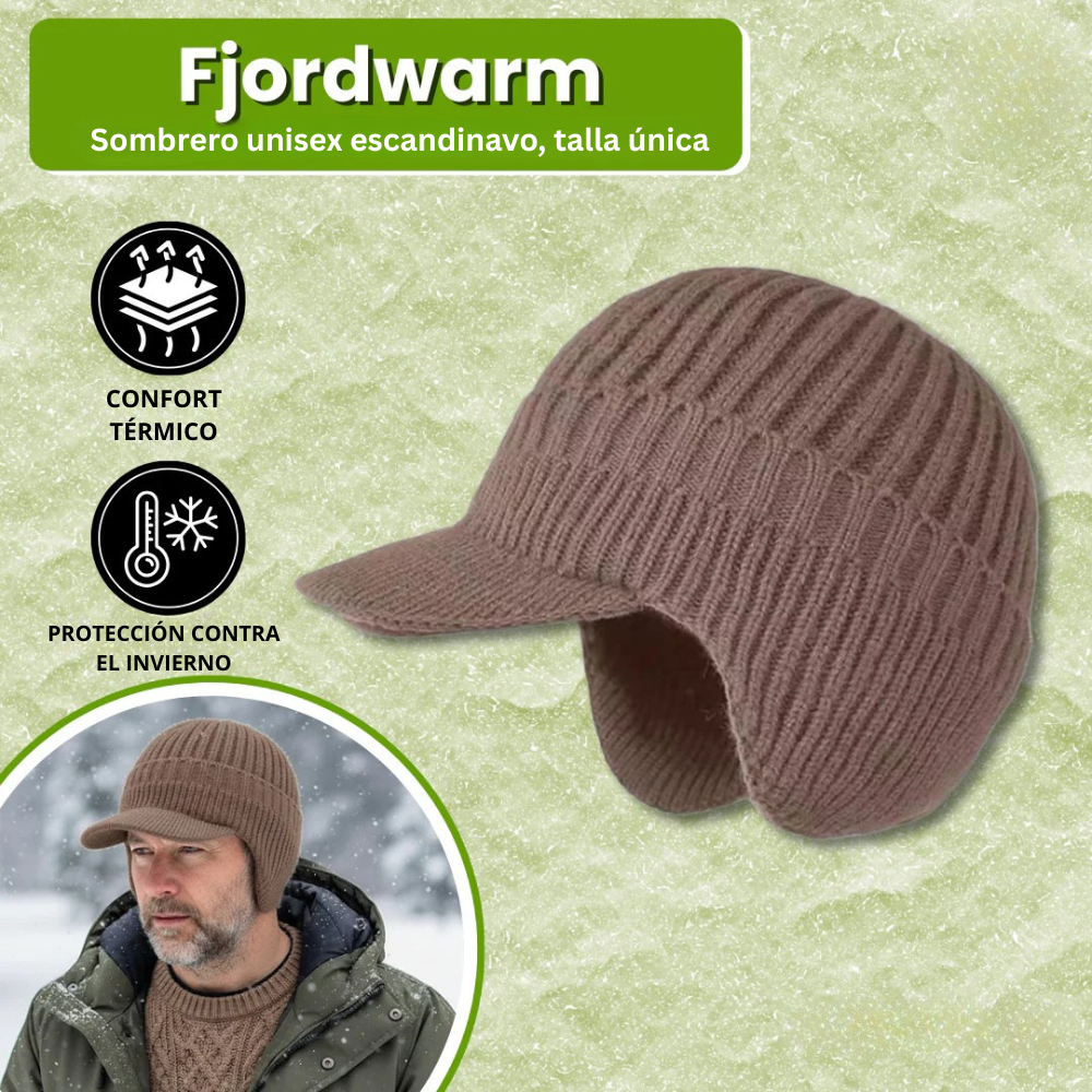 Fjordwarm – Gorro De Invierno Escandinavo Con Orejeras (Unisex, Talla Única)