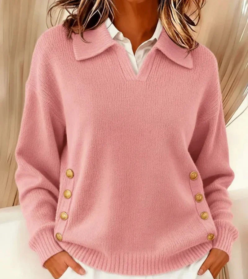 Narzo | Suéter Suave Con Cuello Elegante