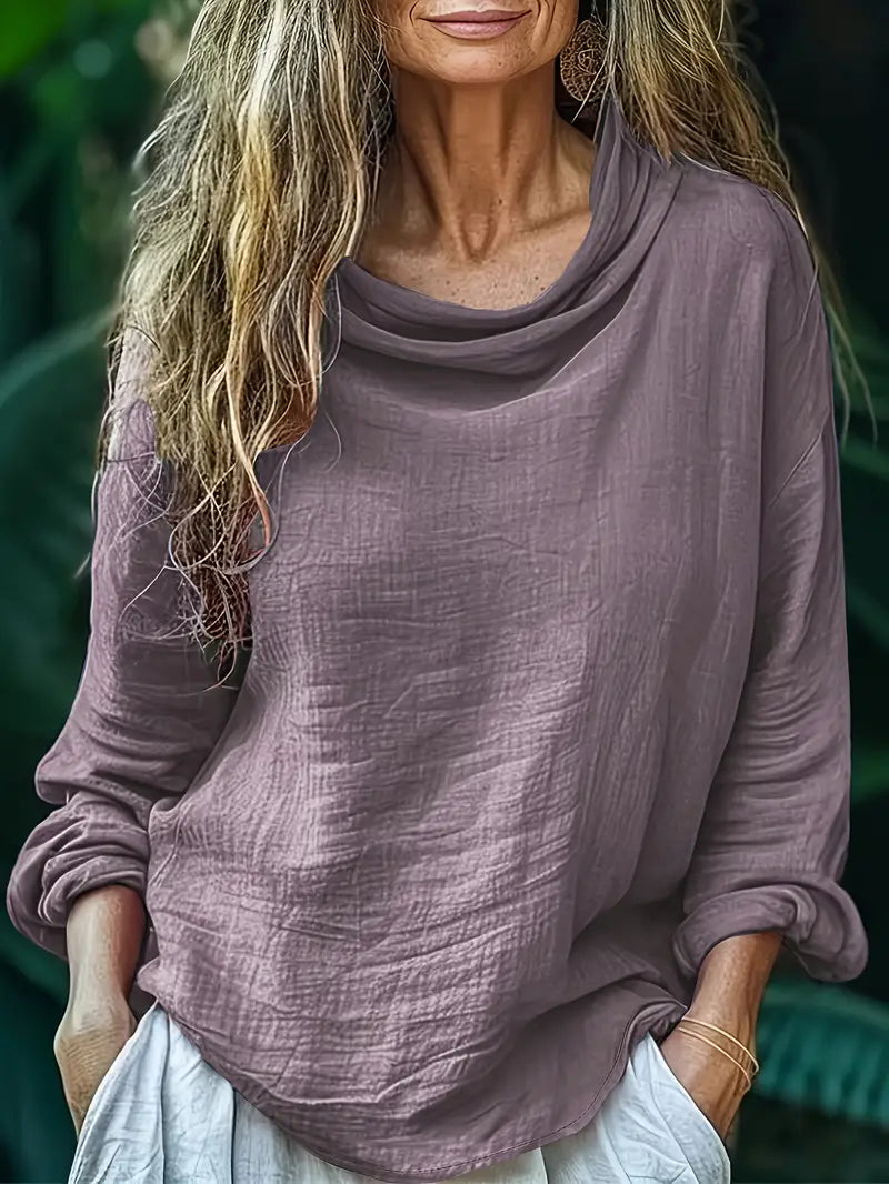 Hellen - Elegante Blusa De Manga Larga