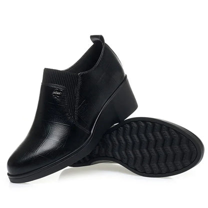 Switolina - Zapatos De Cuña De Piel a La Moda