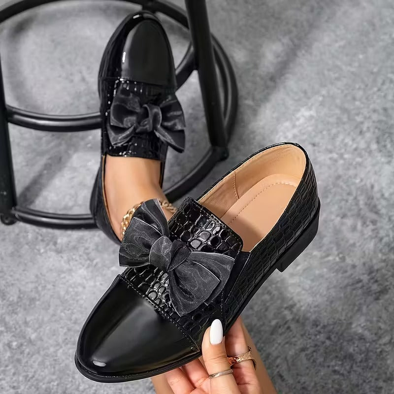 Nalira - Mocasines Ortopédicos De Cuero Con Lazo